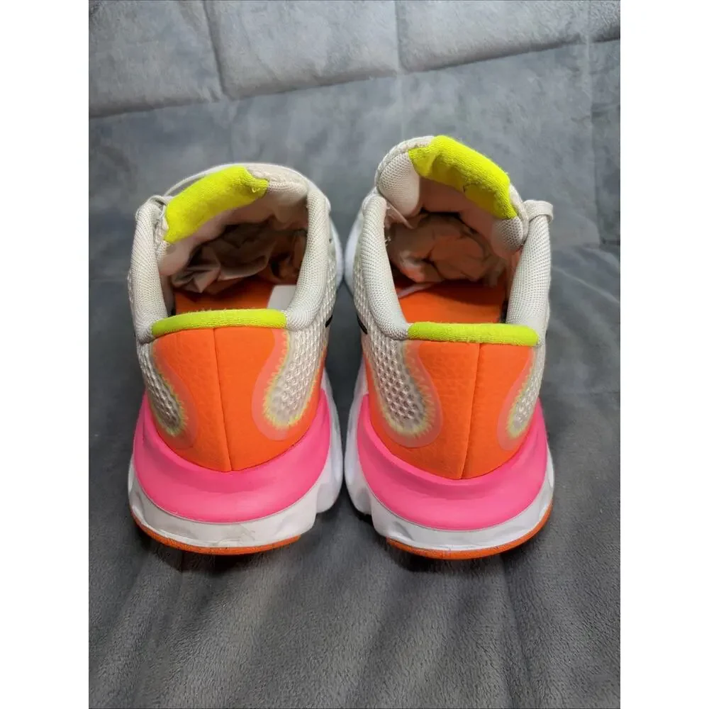 NIKE Renew Running Shoes Sneaking Womens 4.5Y White Orange Pink